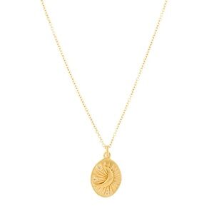 Mejuri tarot moon necklace 18k vermeil sapphires